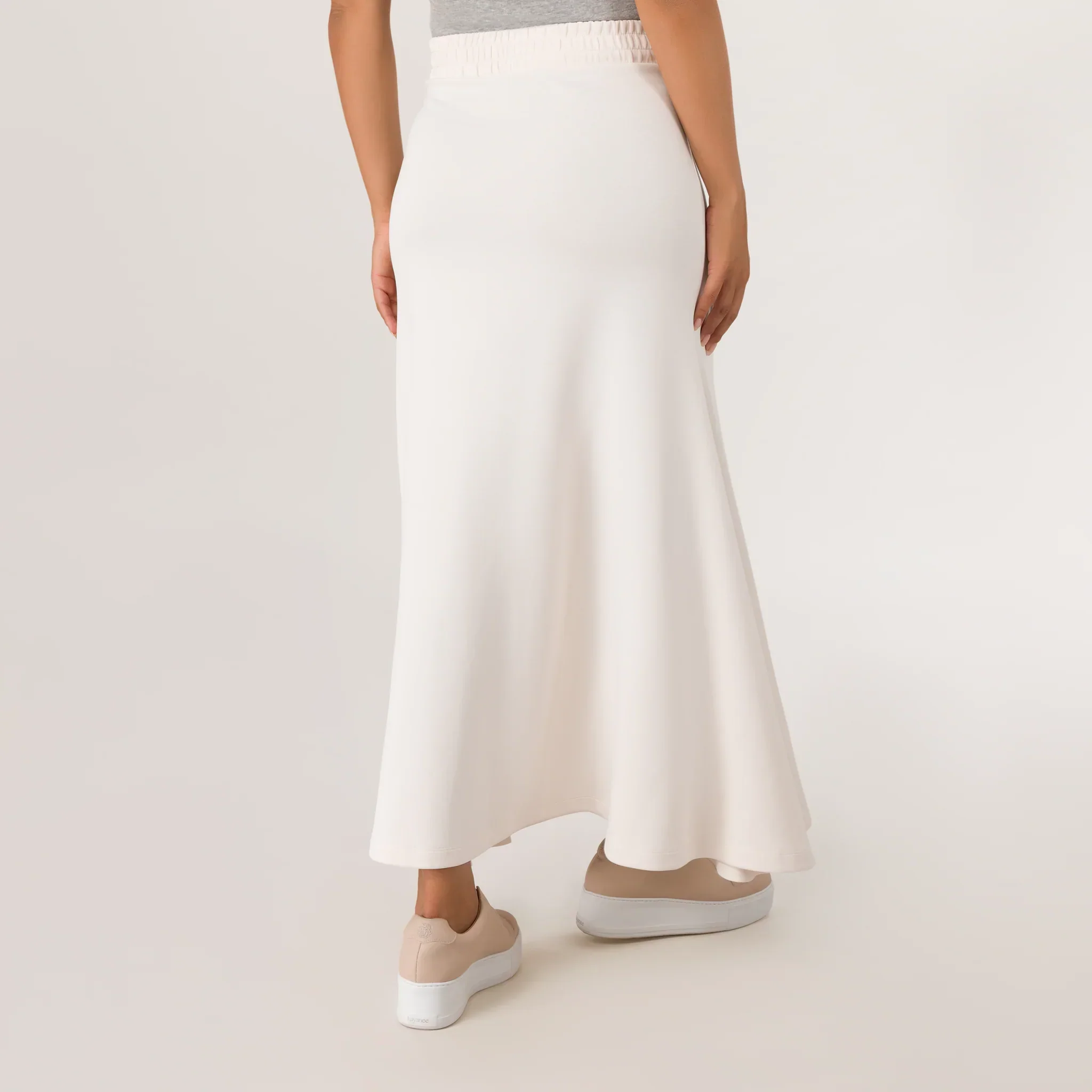 Soft Flared Skirt - SEASONAL BEIGE