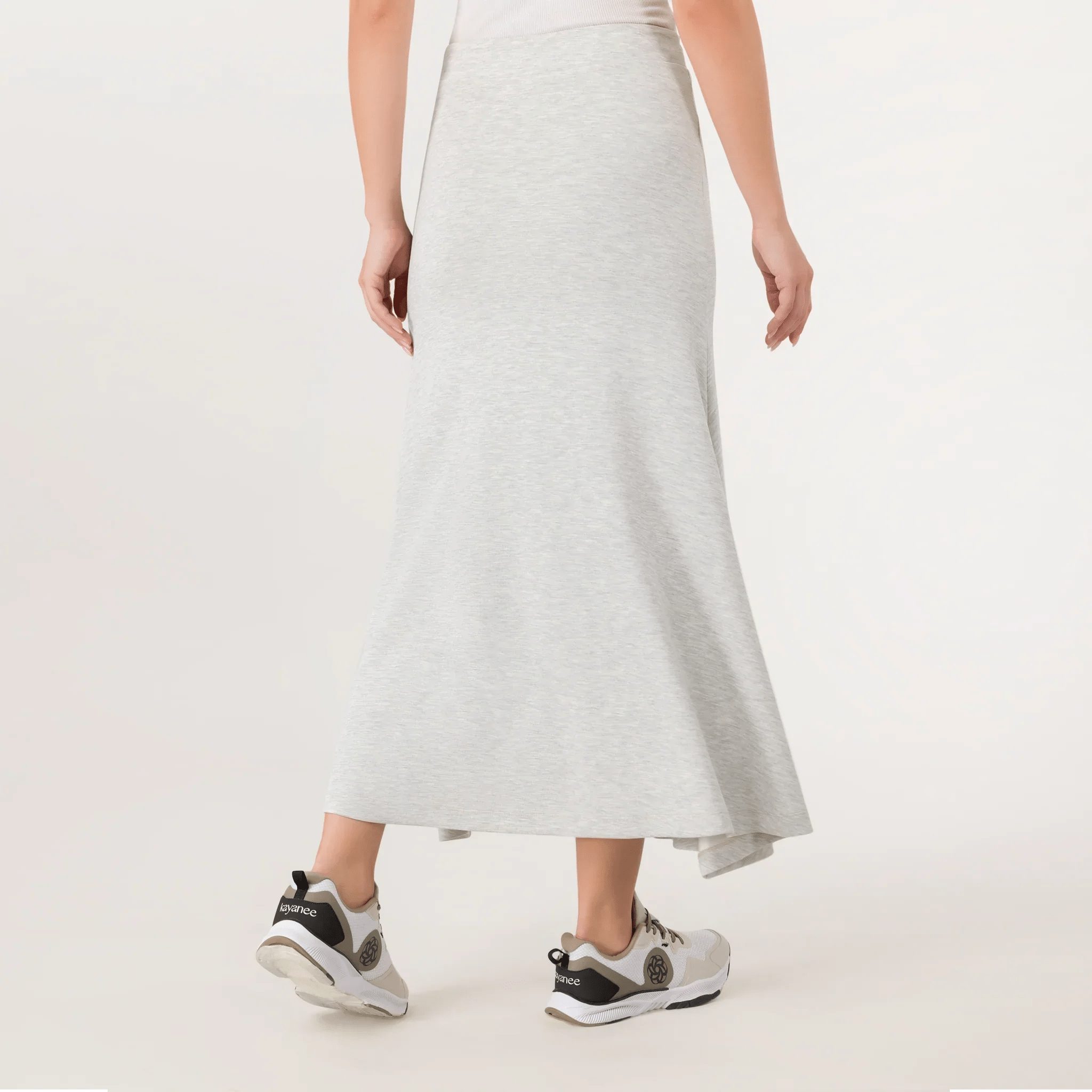 Soft Flared Skirt - SEASONAL GREY MELANGE