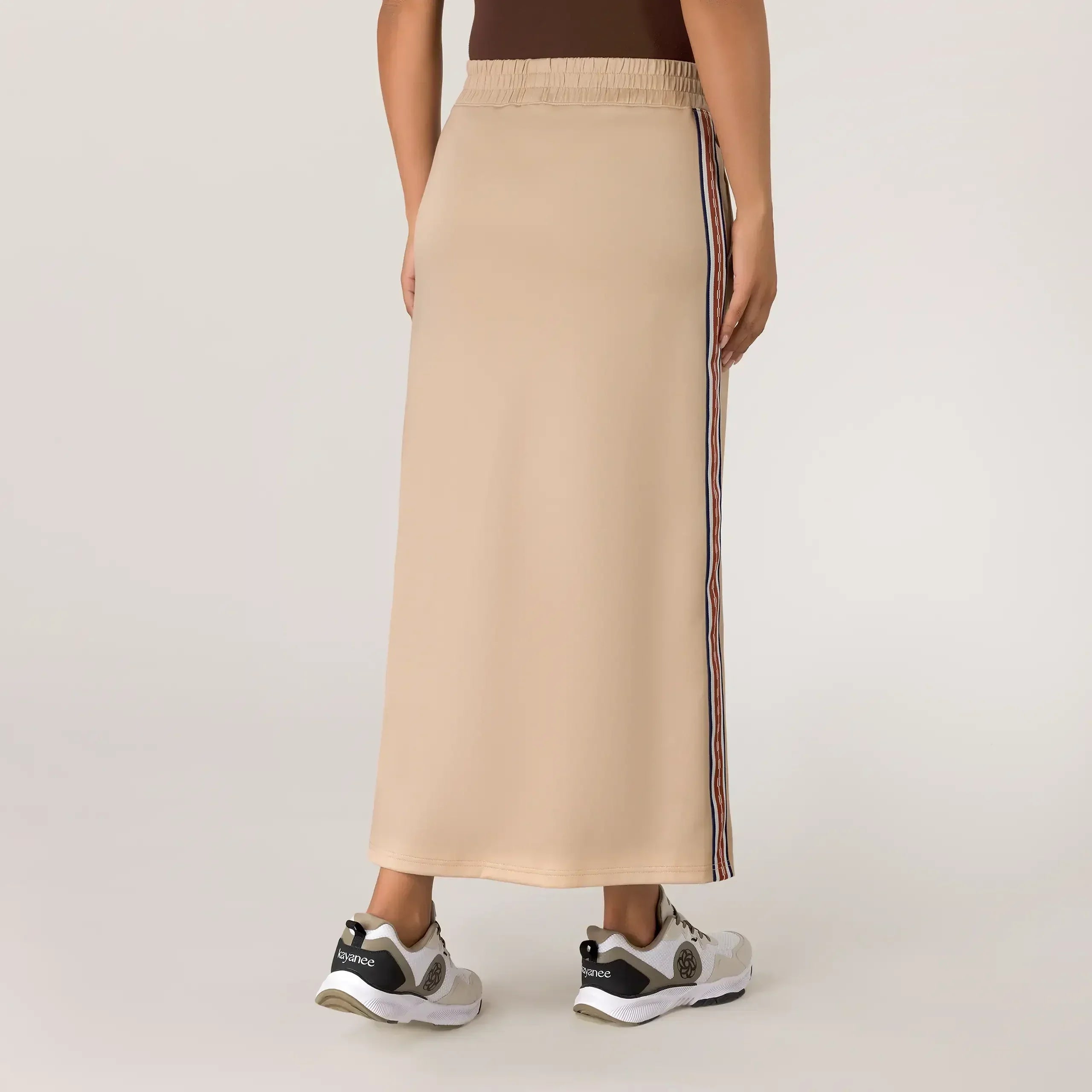 Kayanee Midi Track Skirt - SEASONAL SAND