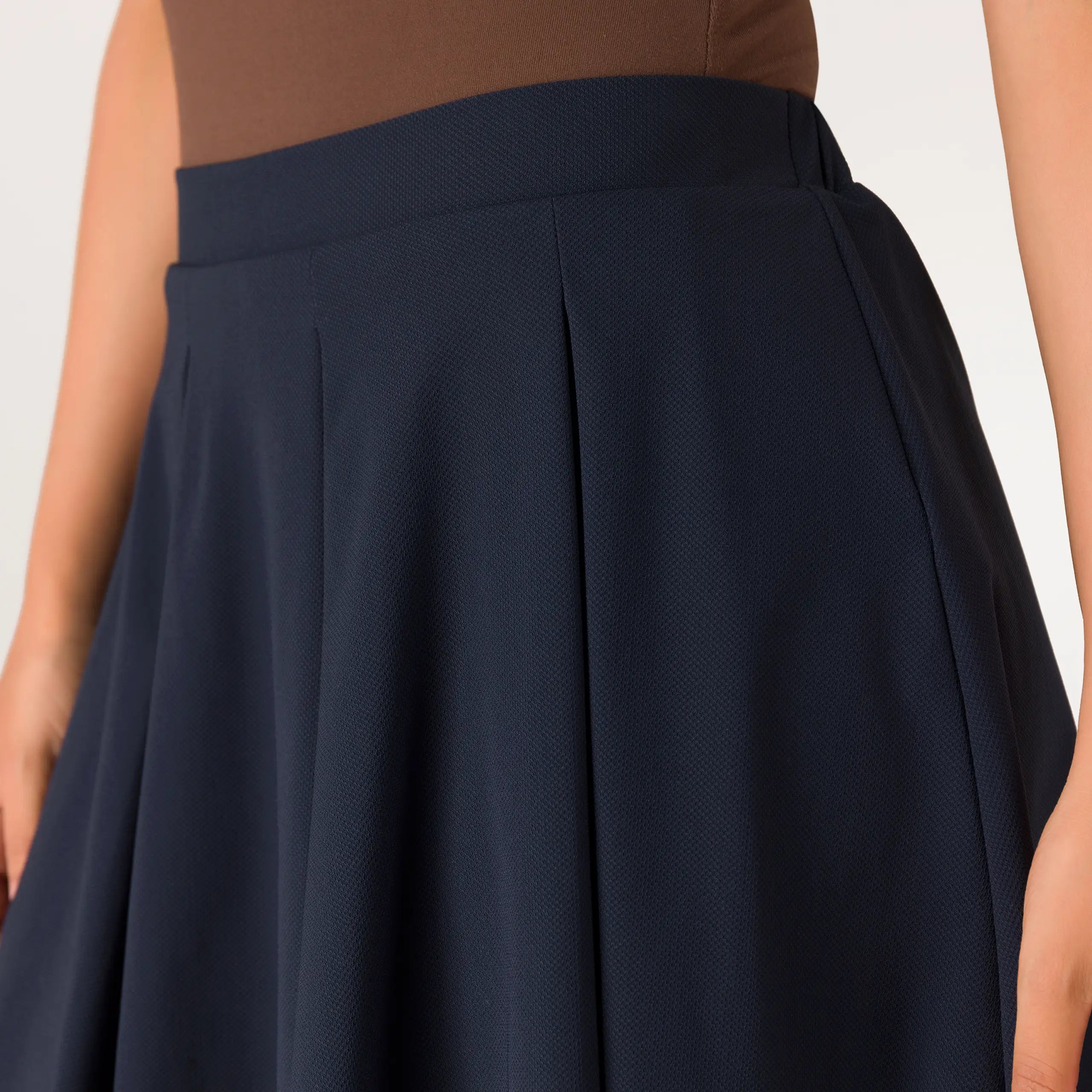 Pique Tennis Skort - SEASONAL NAVY