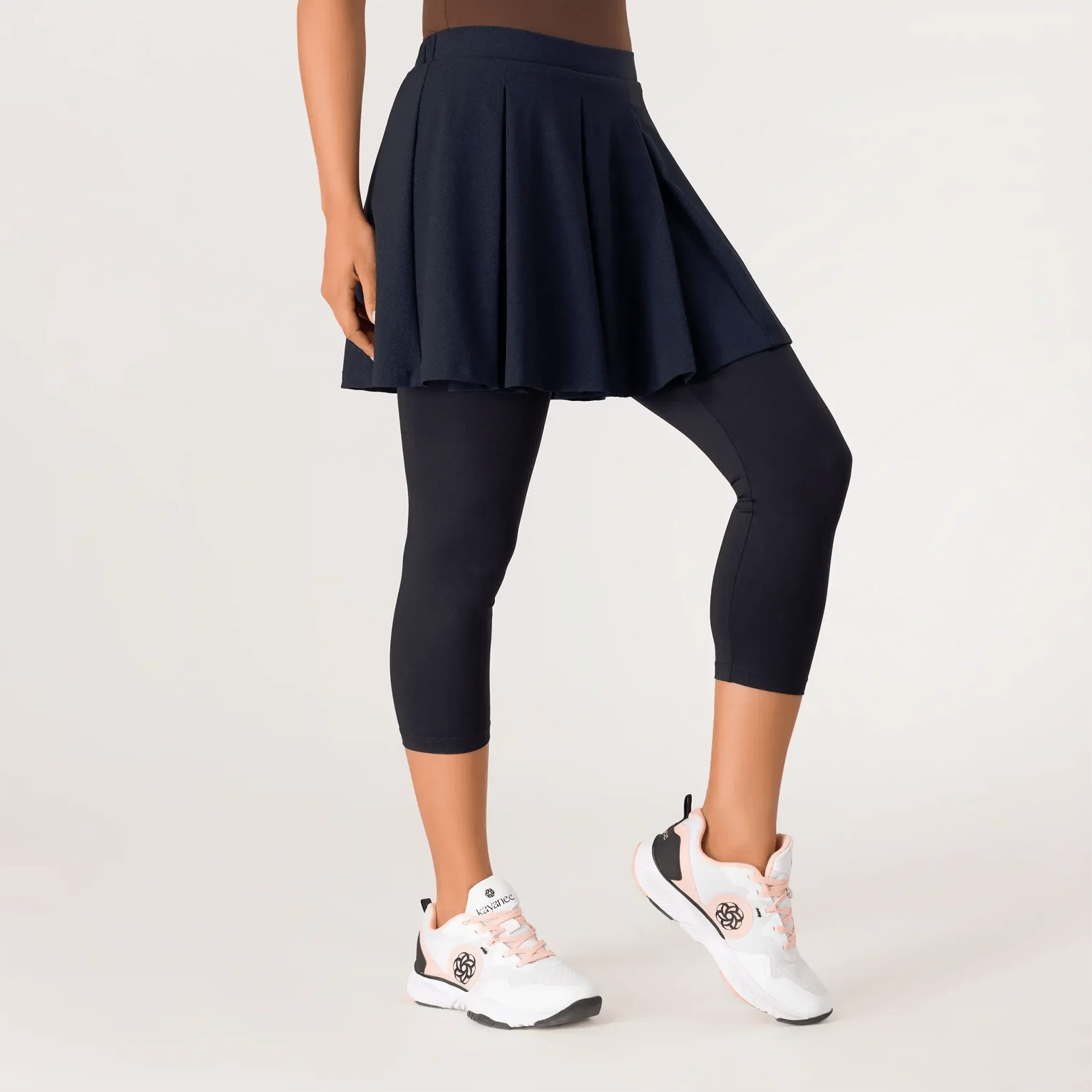 Pique Tennis Skort - SEASONAL NAVY