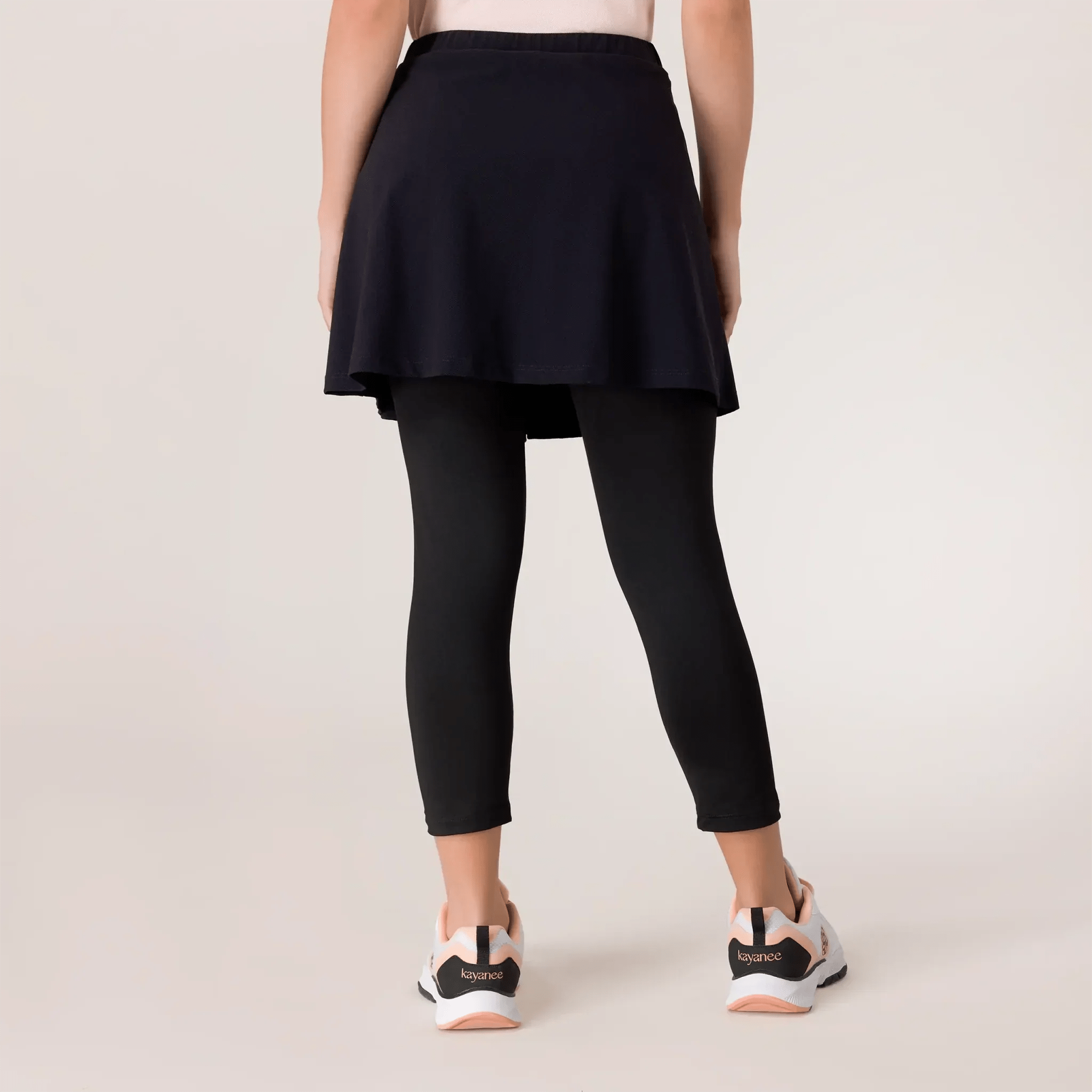 Pique Tennis Skort - SEASONAL BLACK