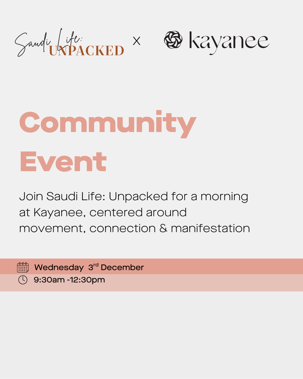 Kayanee X Saudi Life: Unpacked