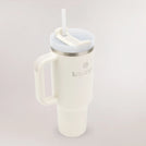 Kayanee x Stanley quencher in Beige color - كوب ستانلي × كياني كوينشر باللون البيج تحمل شعار كياني