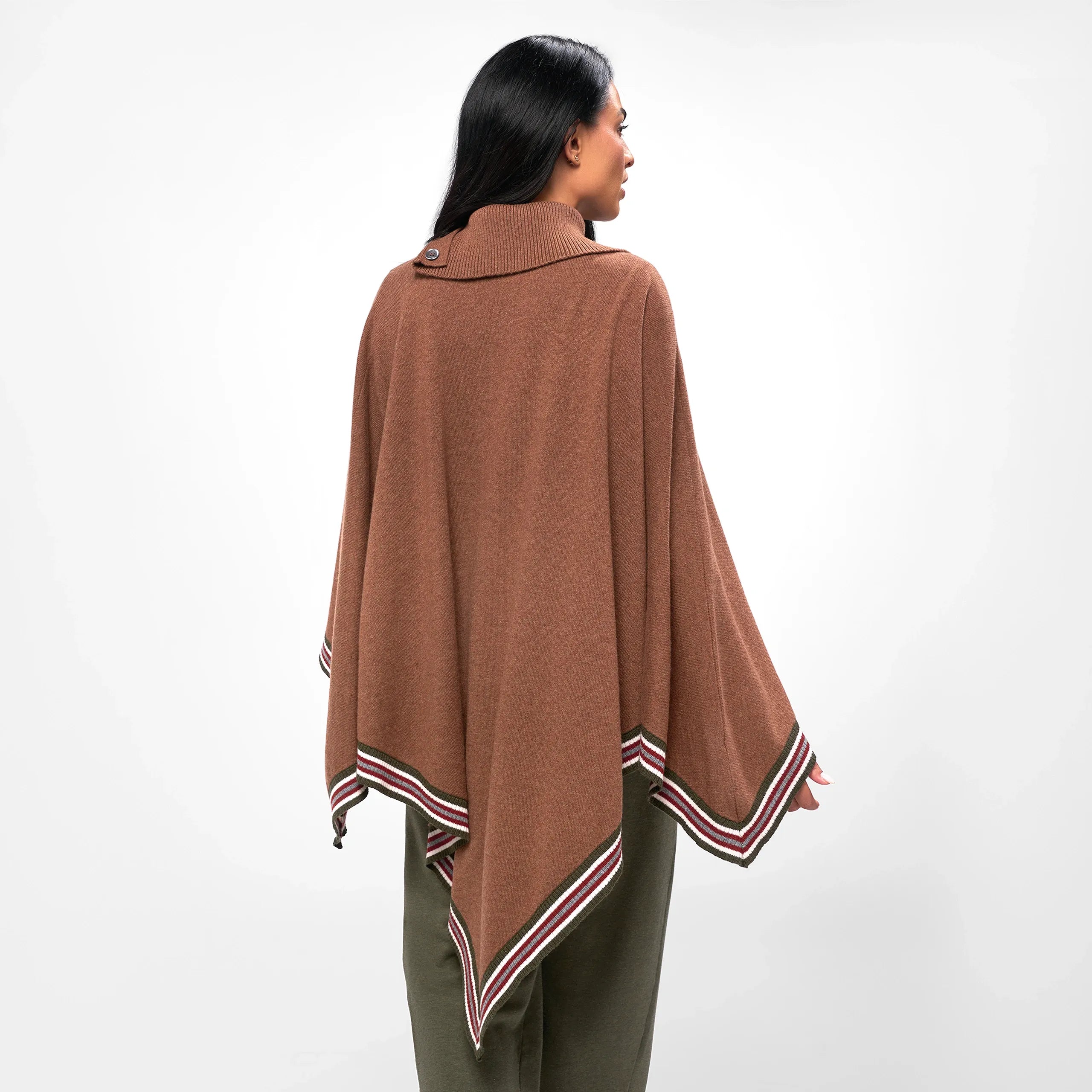 Cashmere Poncho - SEASONAL HAZELNUT