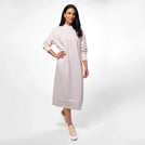 Sweatshirt Dress - SEASONAL WHITE MELANGE