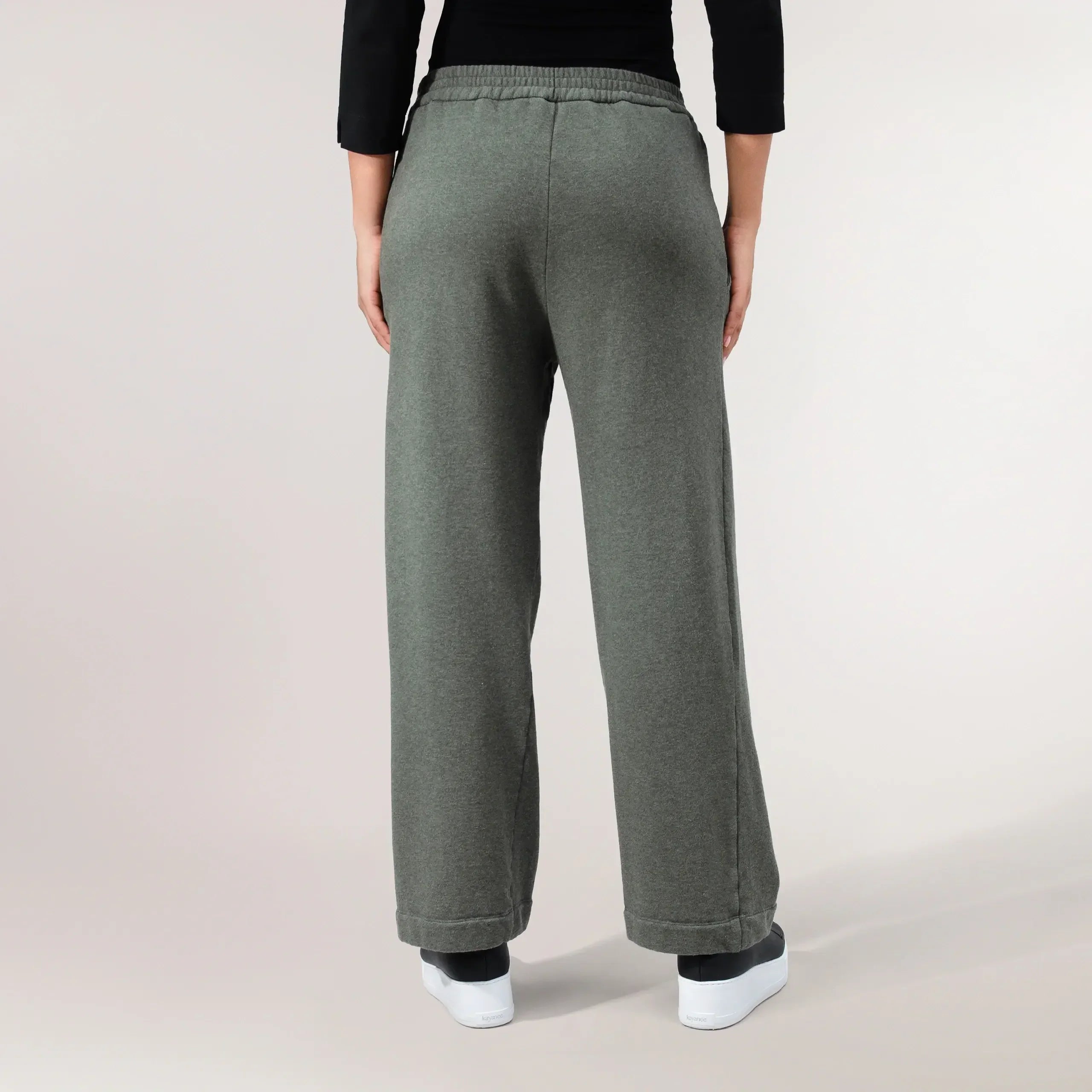 Flare Track Pants - SEASONAL GREEN MELANGE