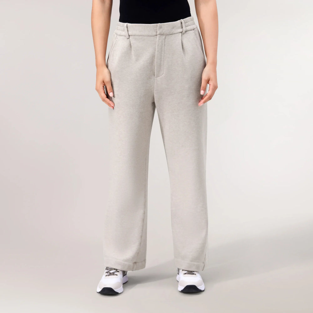 Flare Track Pants - SEASONAL OATMEAL MELANGE