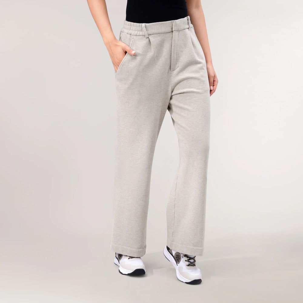 Flare Track Pants - SEASONAL OATMEAL MELANGE