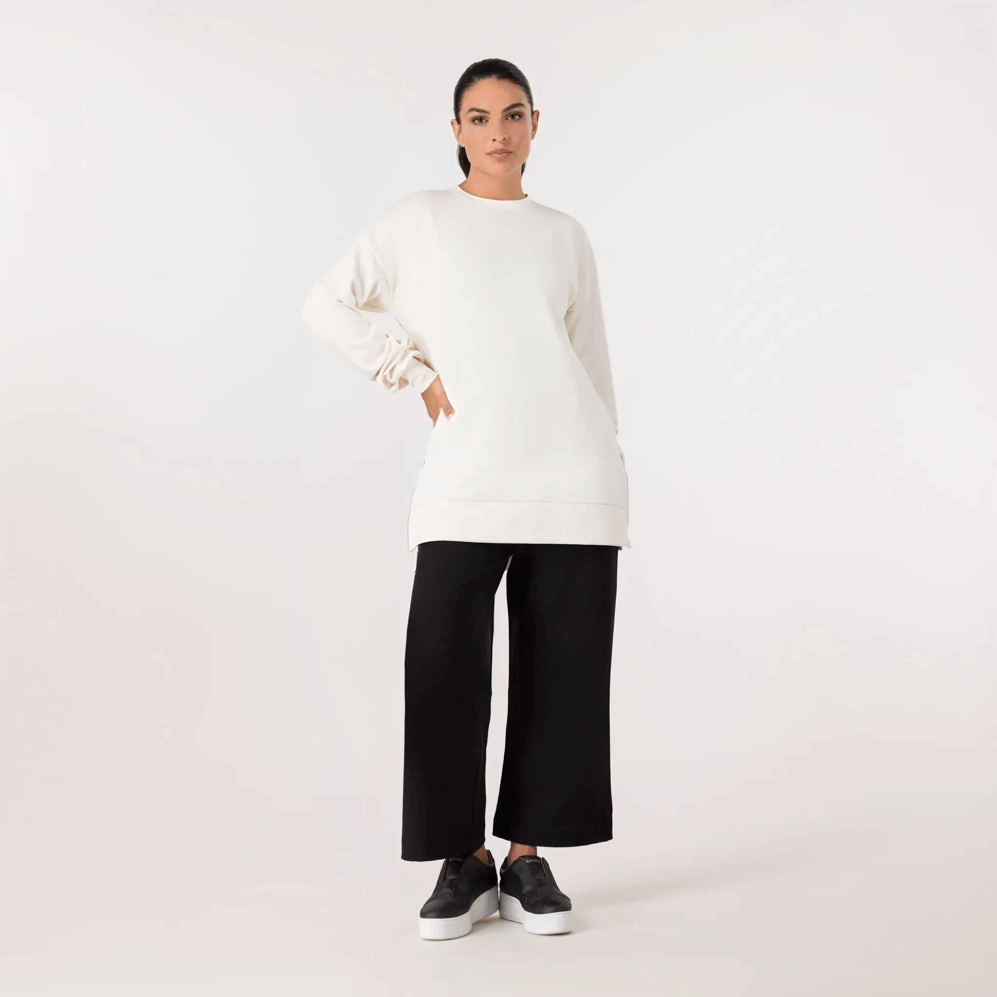 Flare Track Pants - SEASONAL BLACK