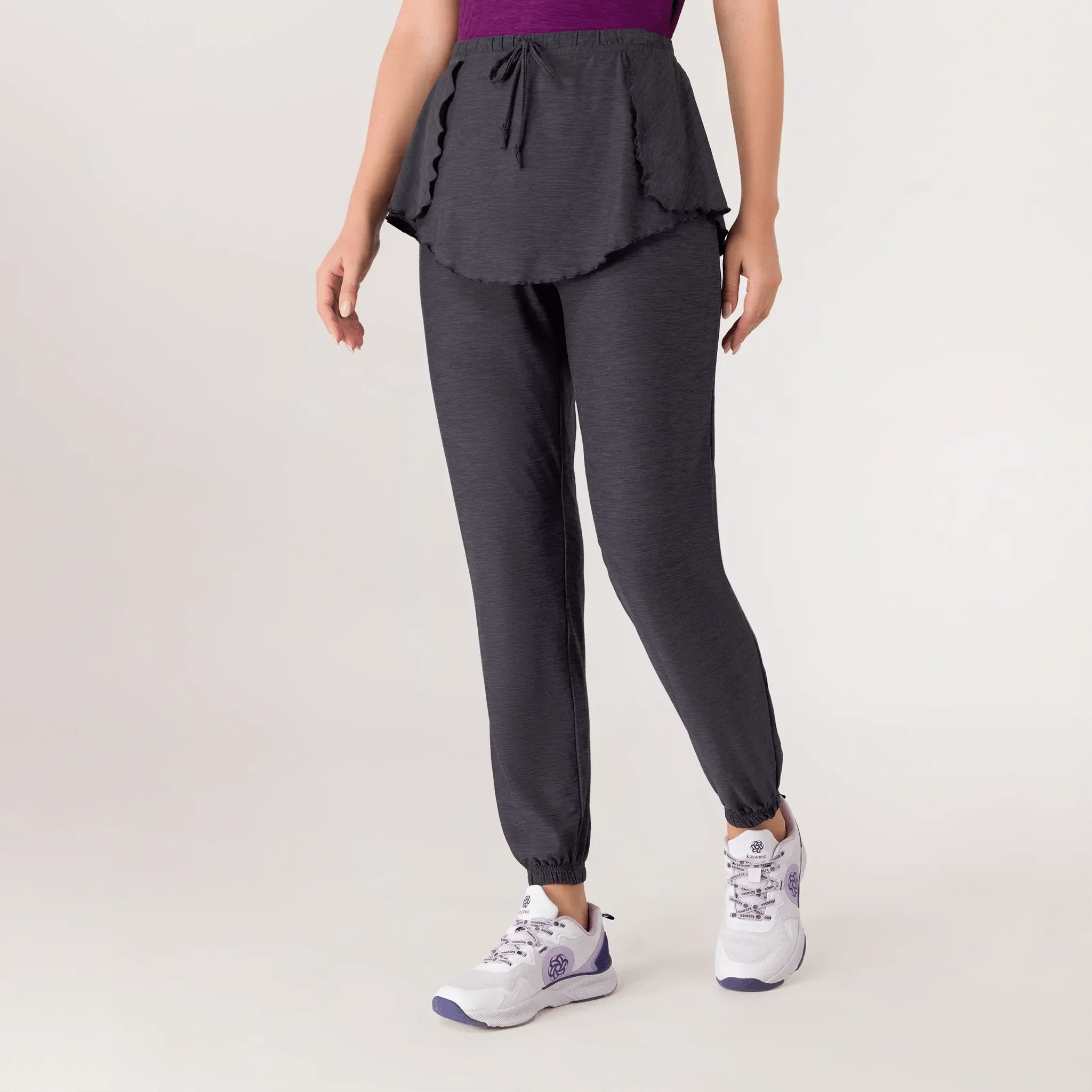 Inner Beat Dance Pants with Skirt - KDF CHARCOAL