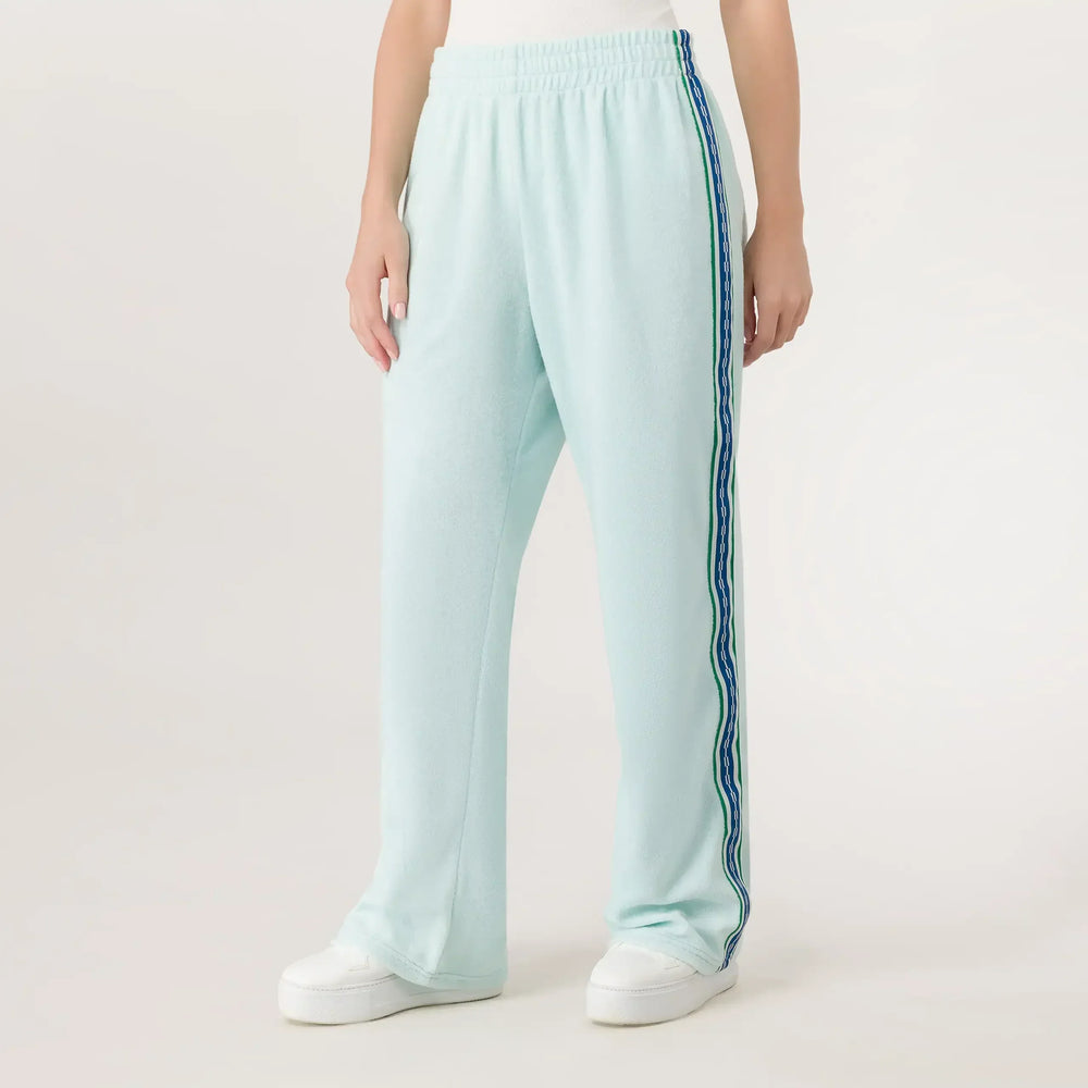 Velour Track Pants - SEASONAL LIGHT BLUE