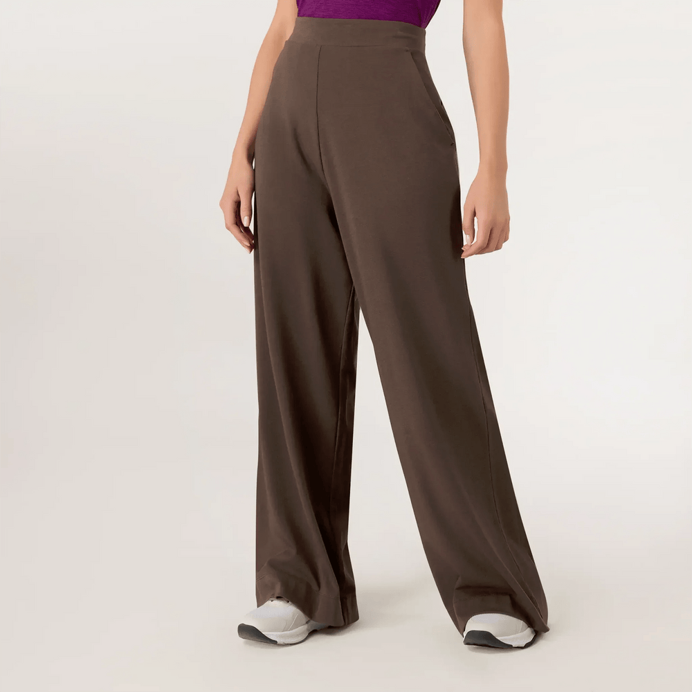 Jersey Palazzo Pants - SEASONAL CHOCOLATE