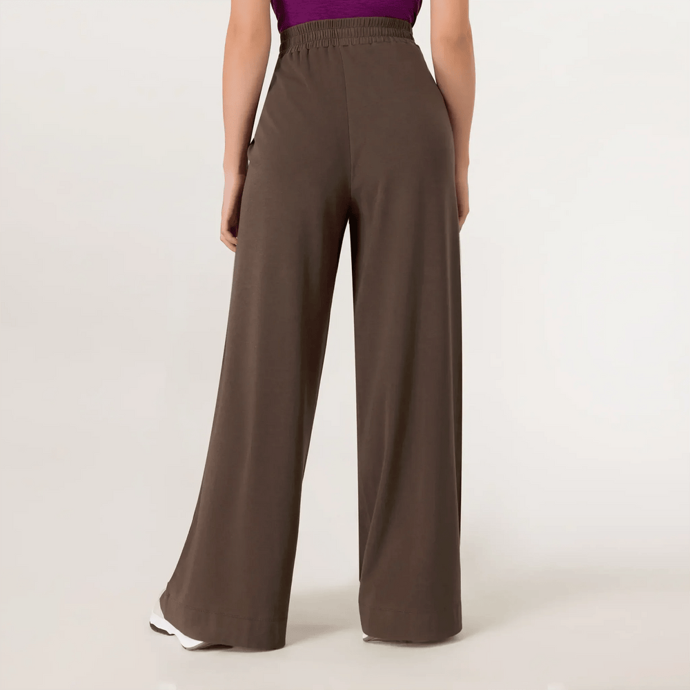 Jersey Palazzo Pants - SEASONAL CHOCOLATE