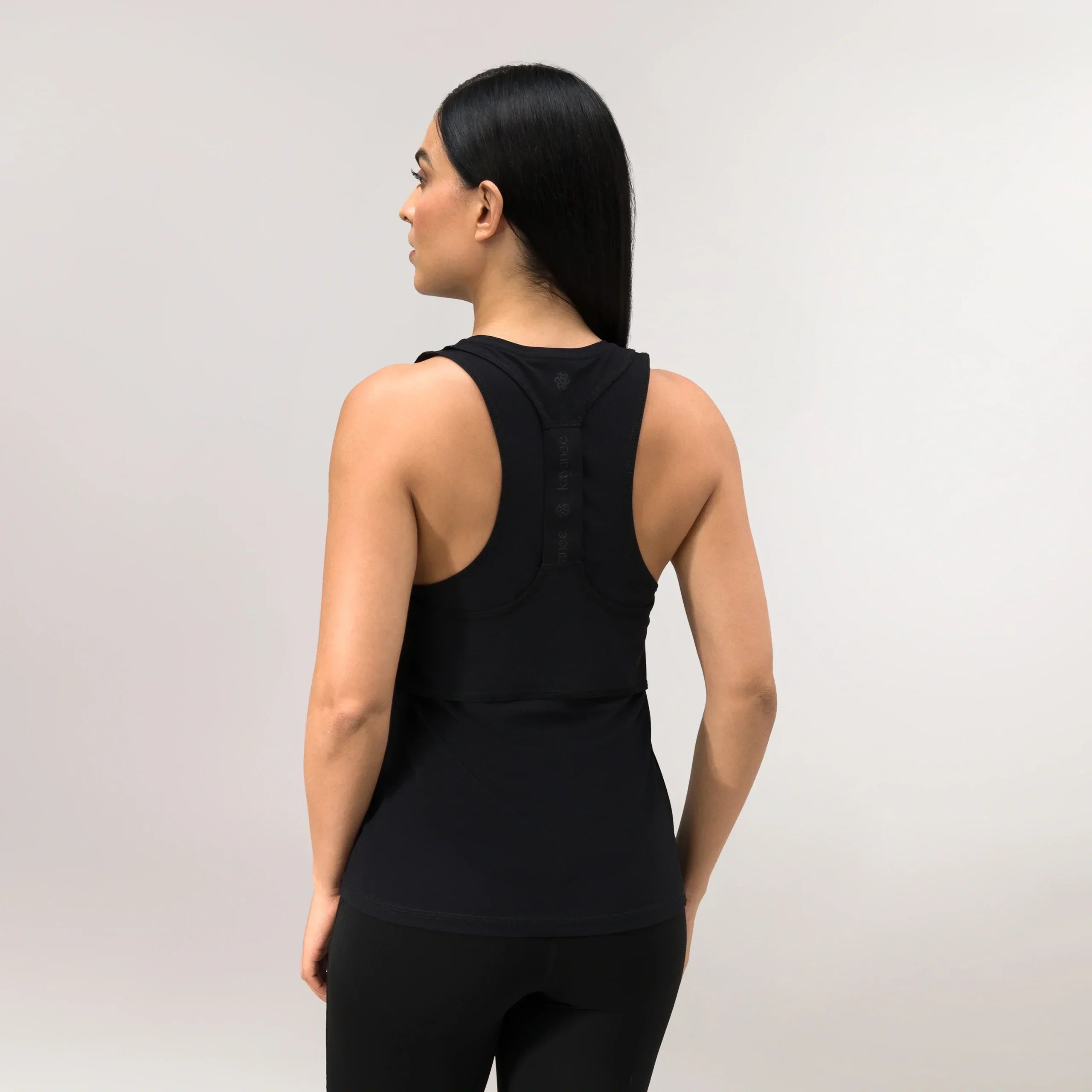 Twirl Racerback Top - CORE BLACK