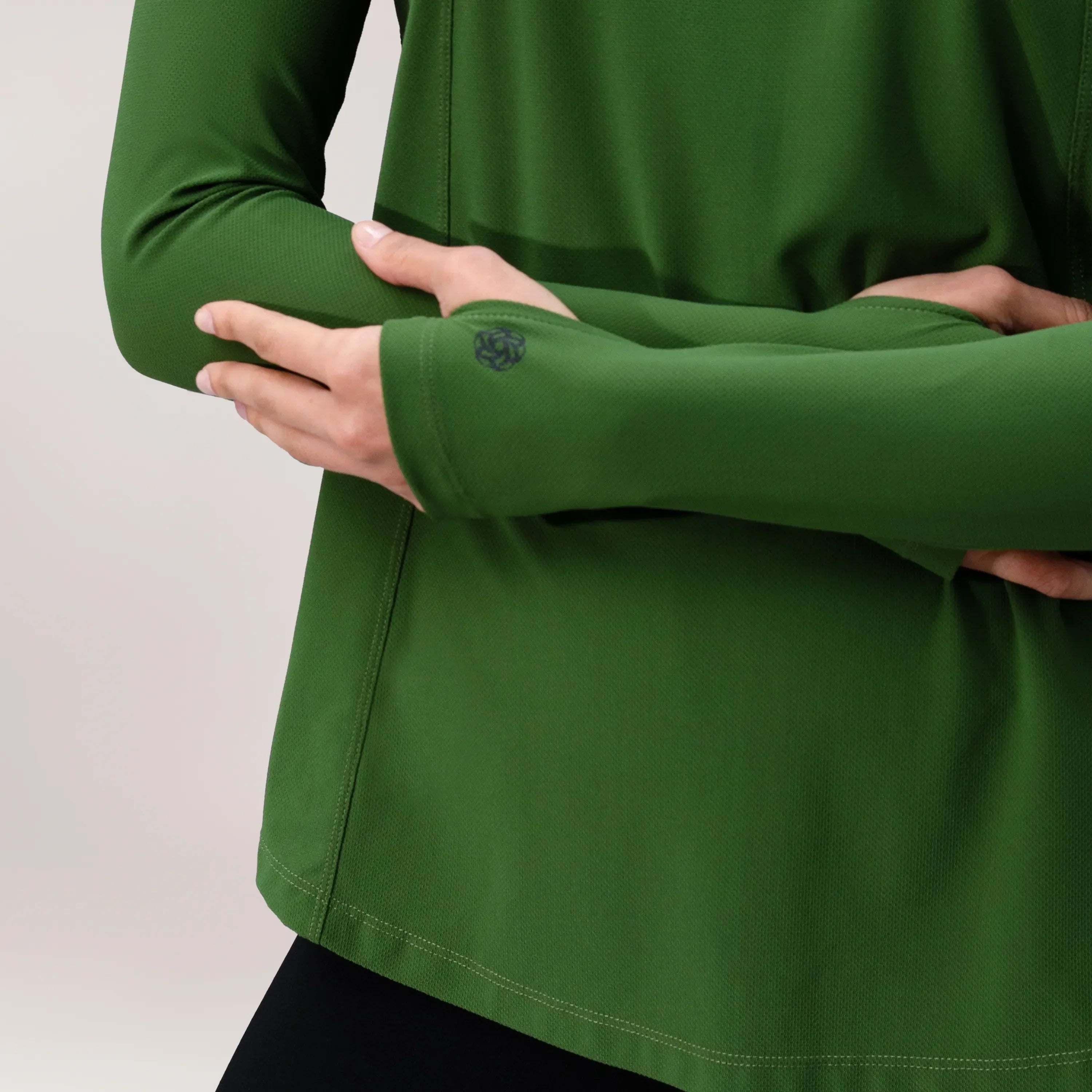 Twirl Long Sleeve Top - CORE DARK MUSK GREEN