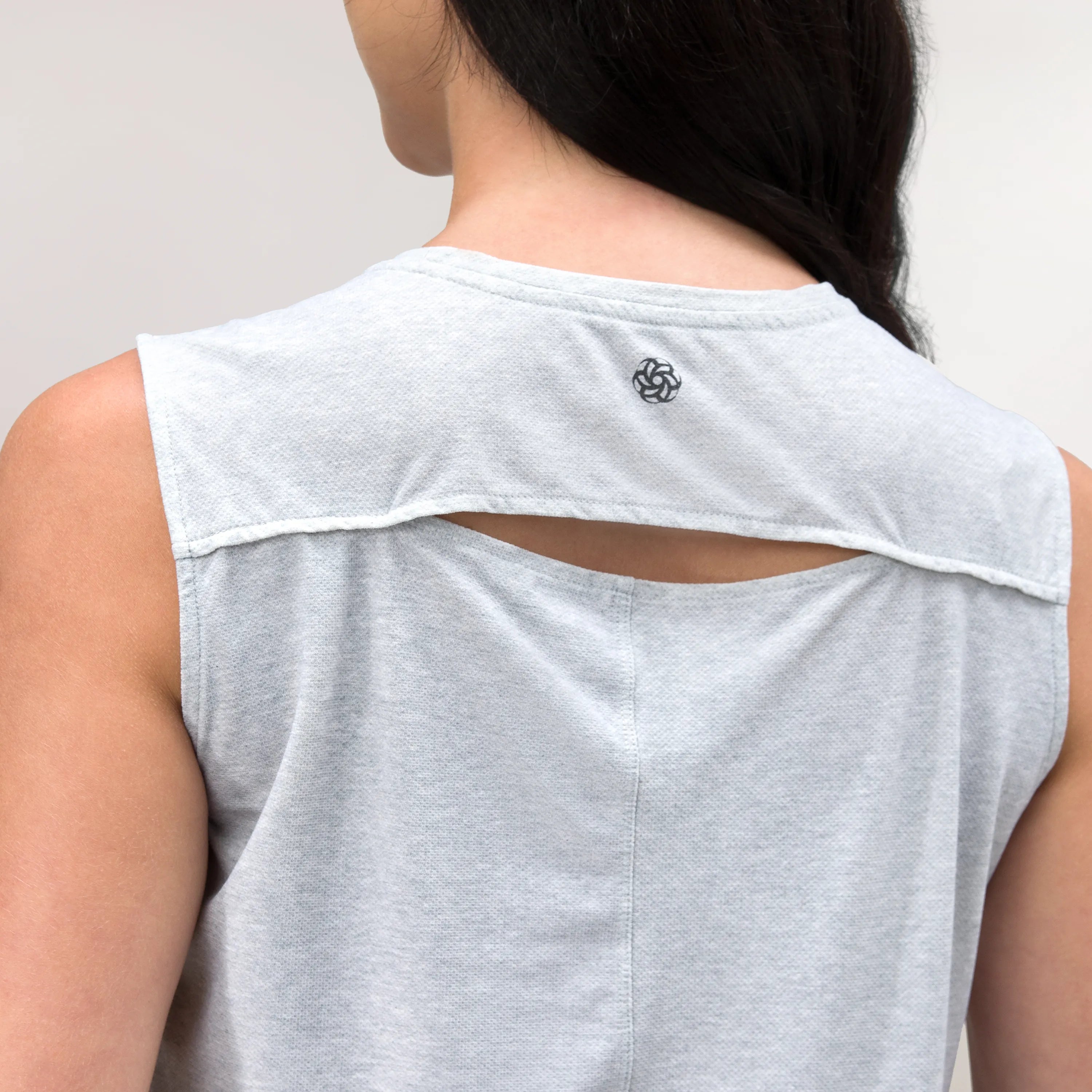 Twirl Sleeveless Top - CORE HEATHER GREY