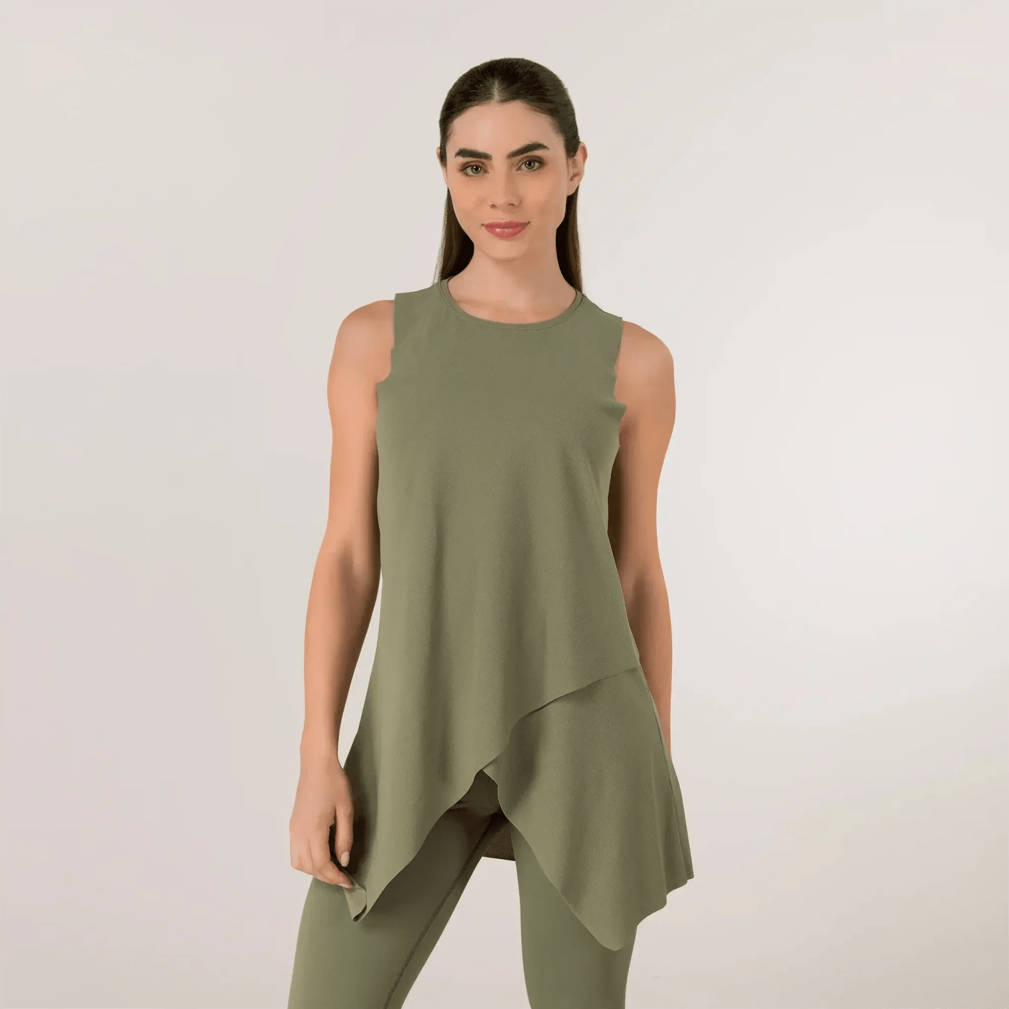 Twirl Studio Top - CORE MUSK GREEN