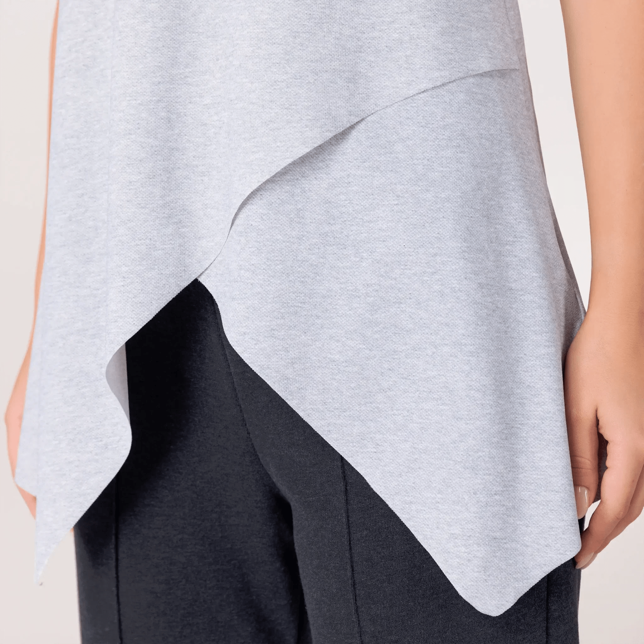 Twirl Studio Top - CORE HEATHER GREY