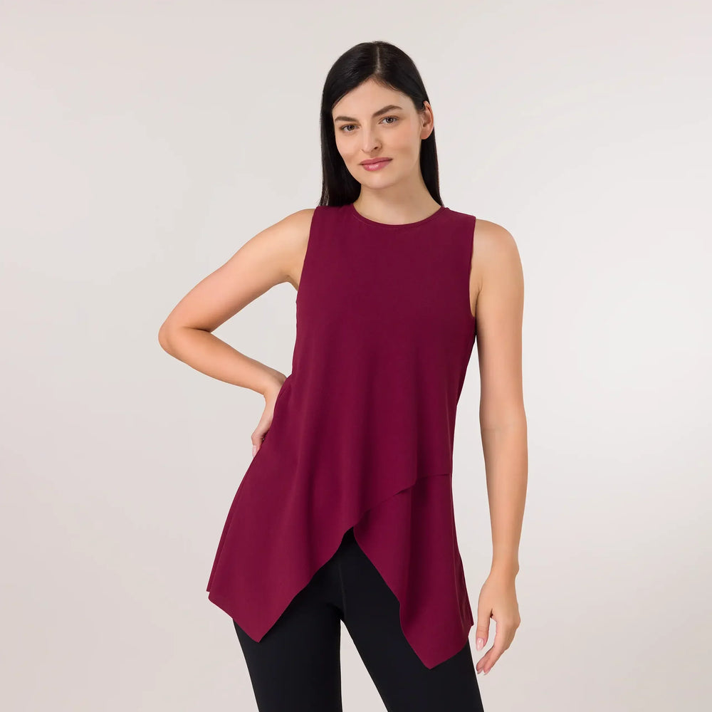 Twirl Studio Top - CORE GRAPE RED