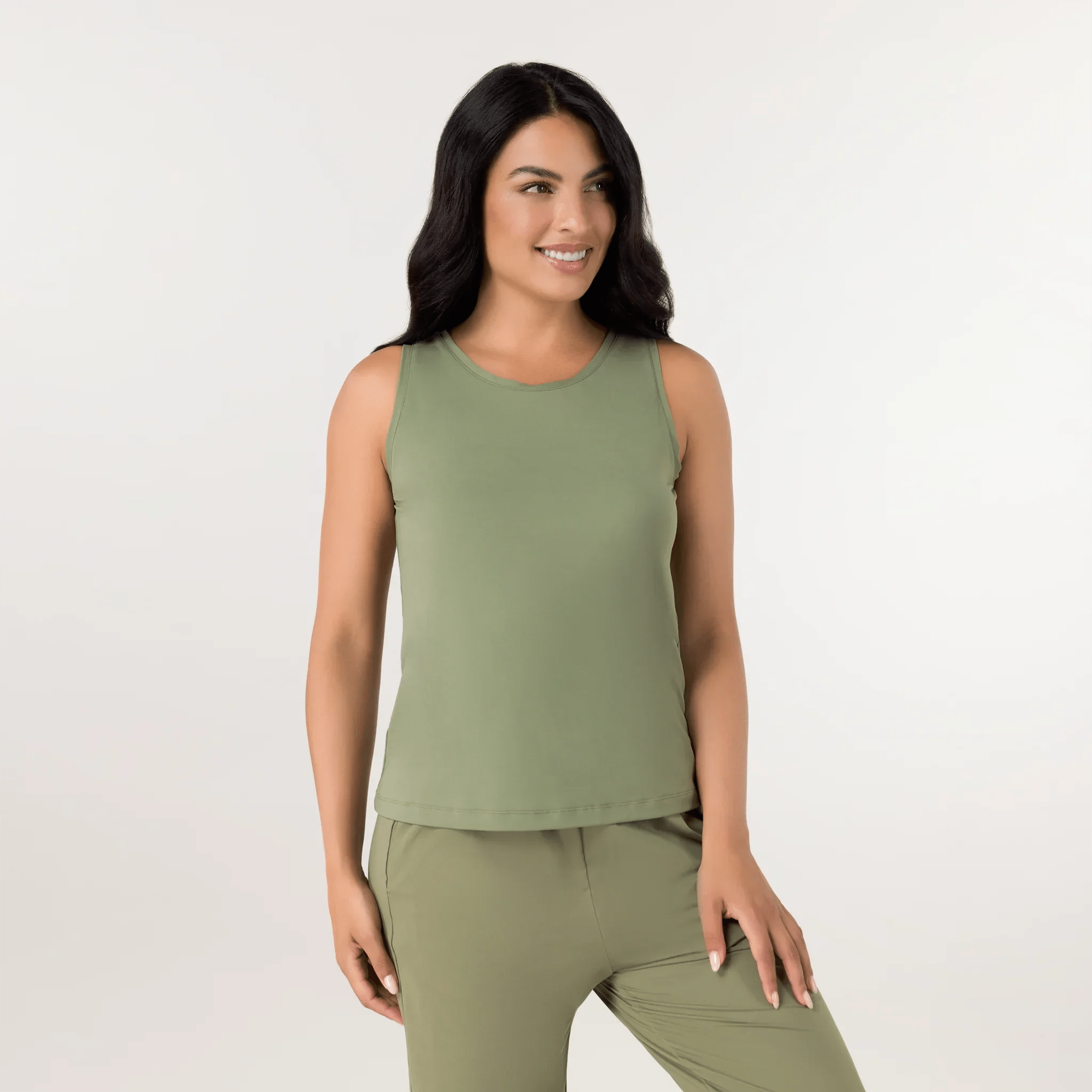 Freestyle Tank Top - CORE MUSK GREEN