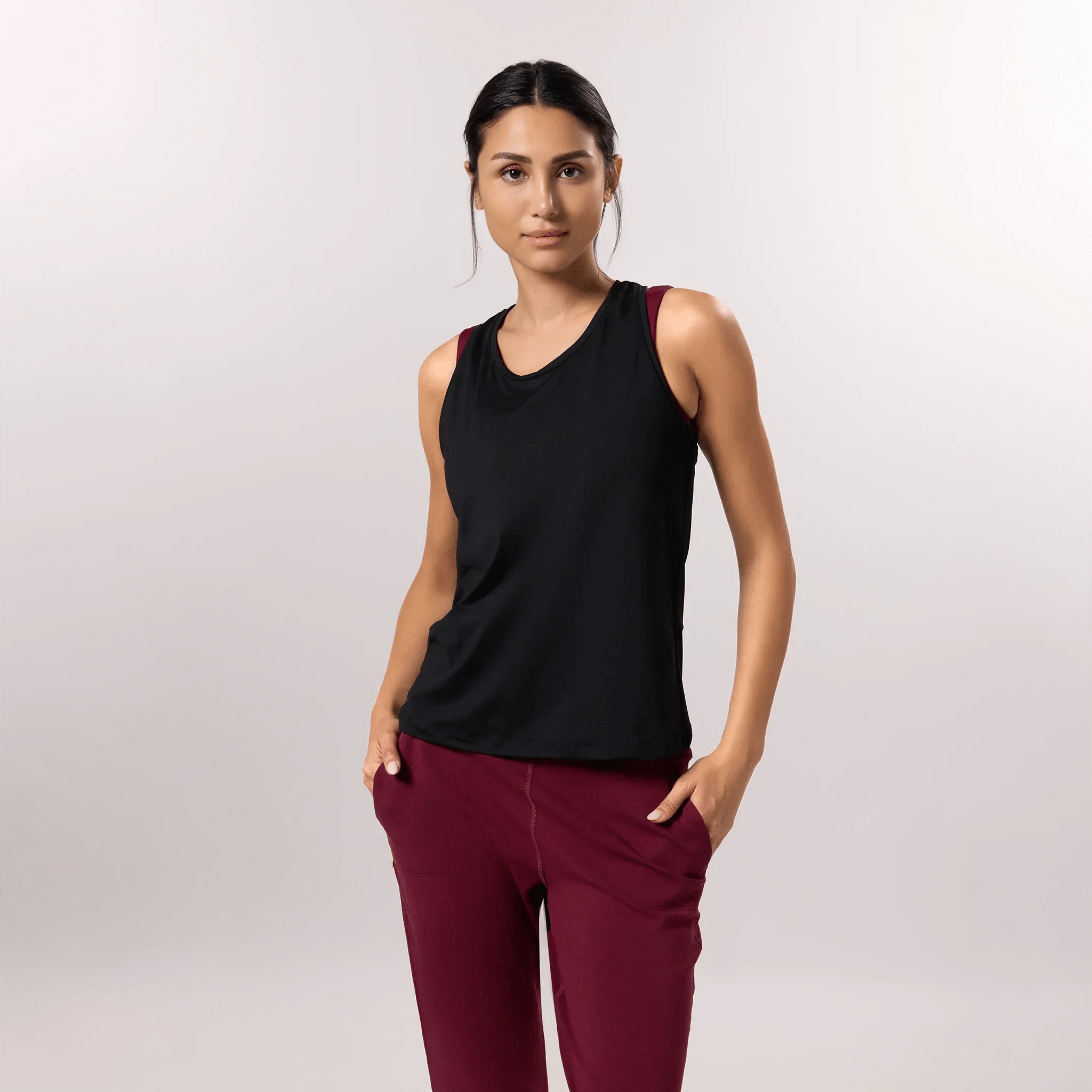 Freestyle Active Racerback Top - CORE BLACK
