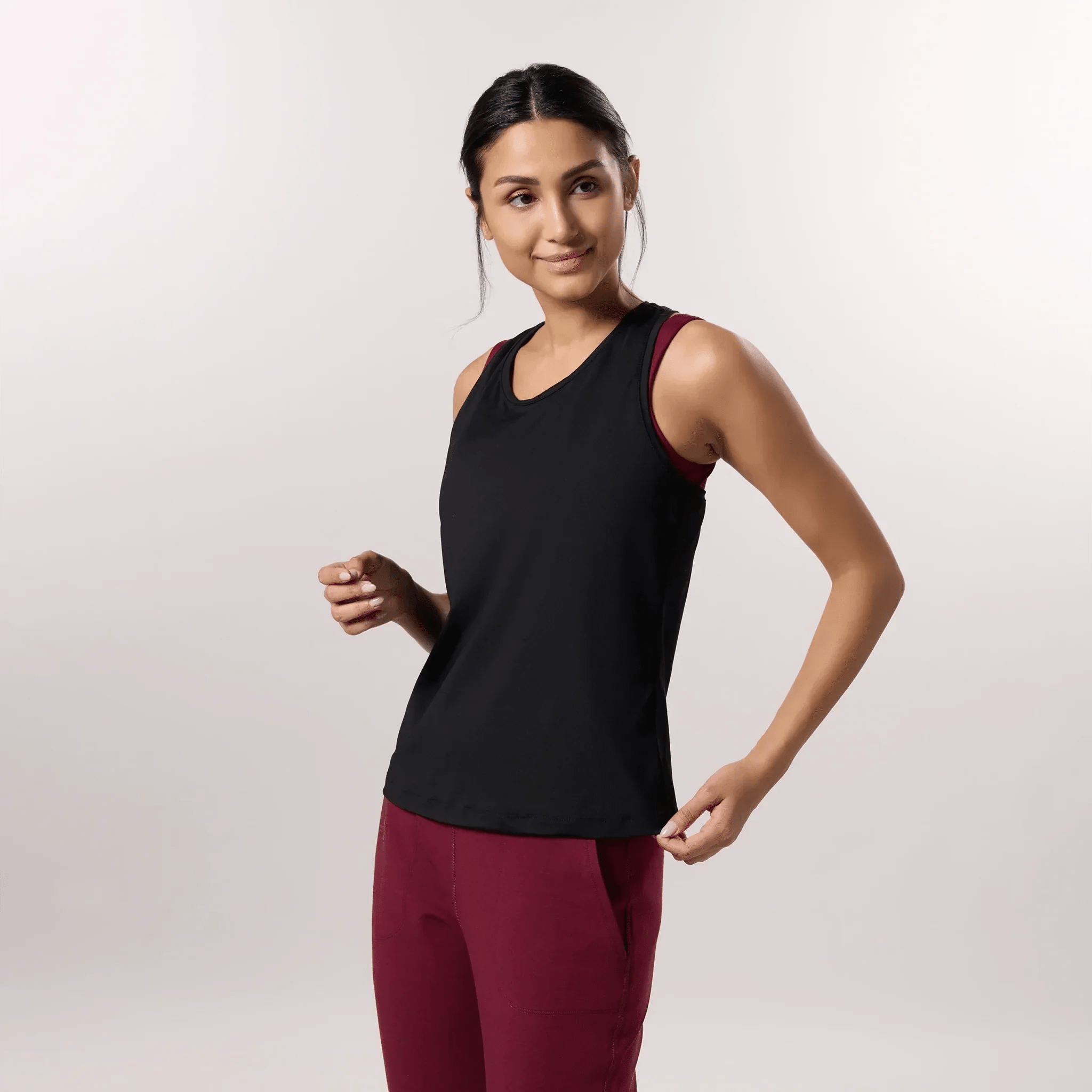 Freestyle Active Racerback Top - CORE BLACK