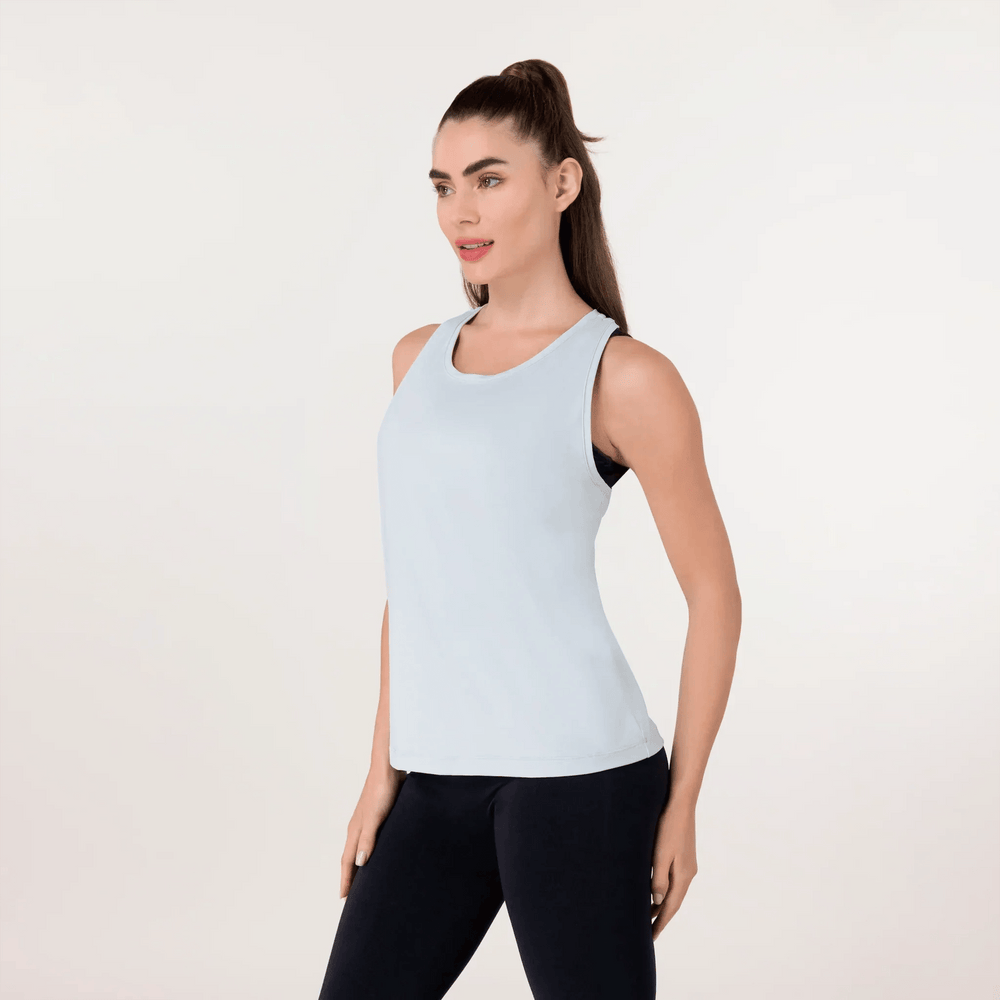 Freestyle Active Racerback Top - CORE LIGHT BLUE