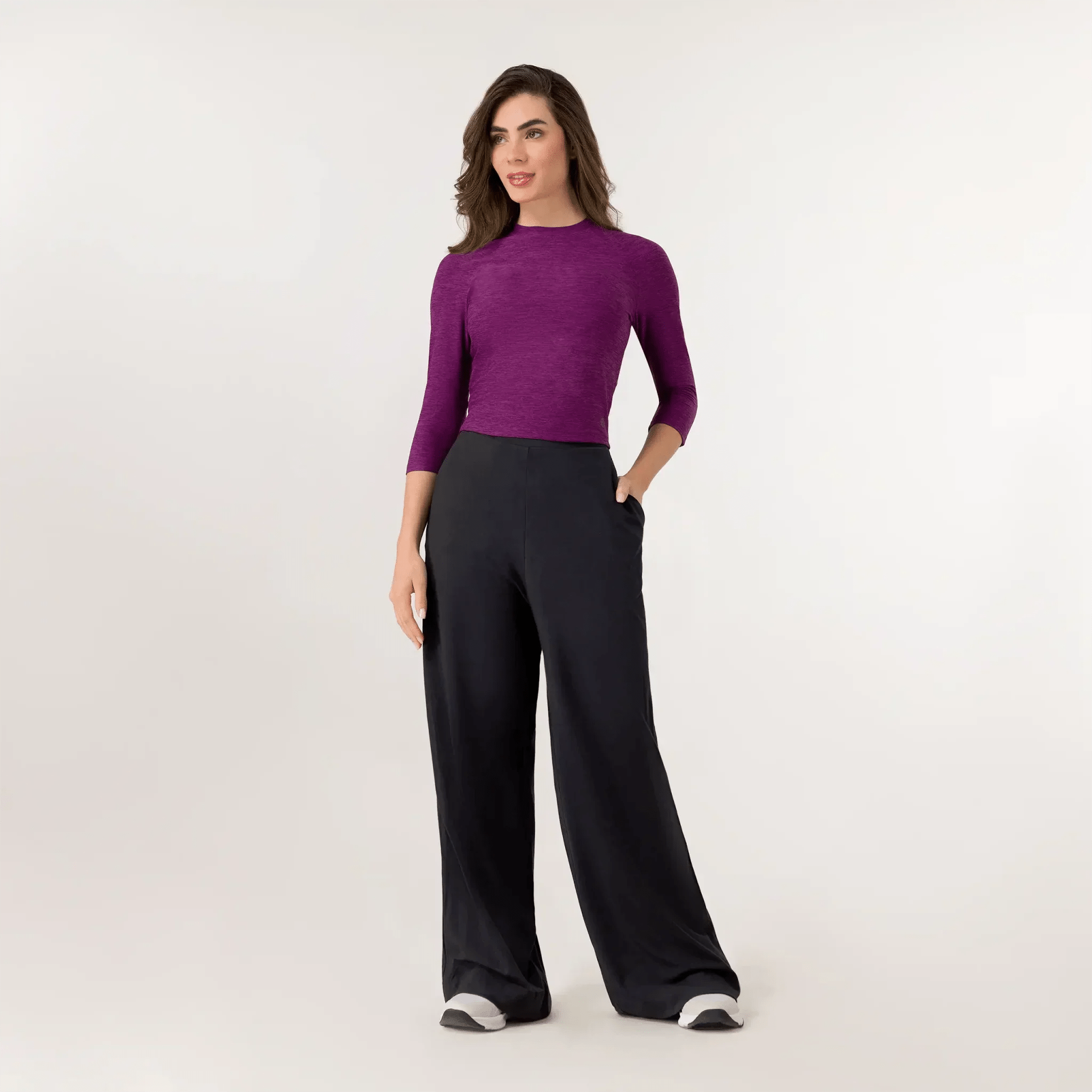 Rhythm Cropped Top - KDF PURPLE