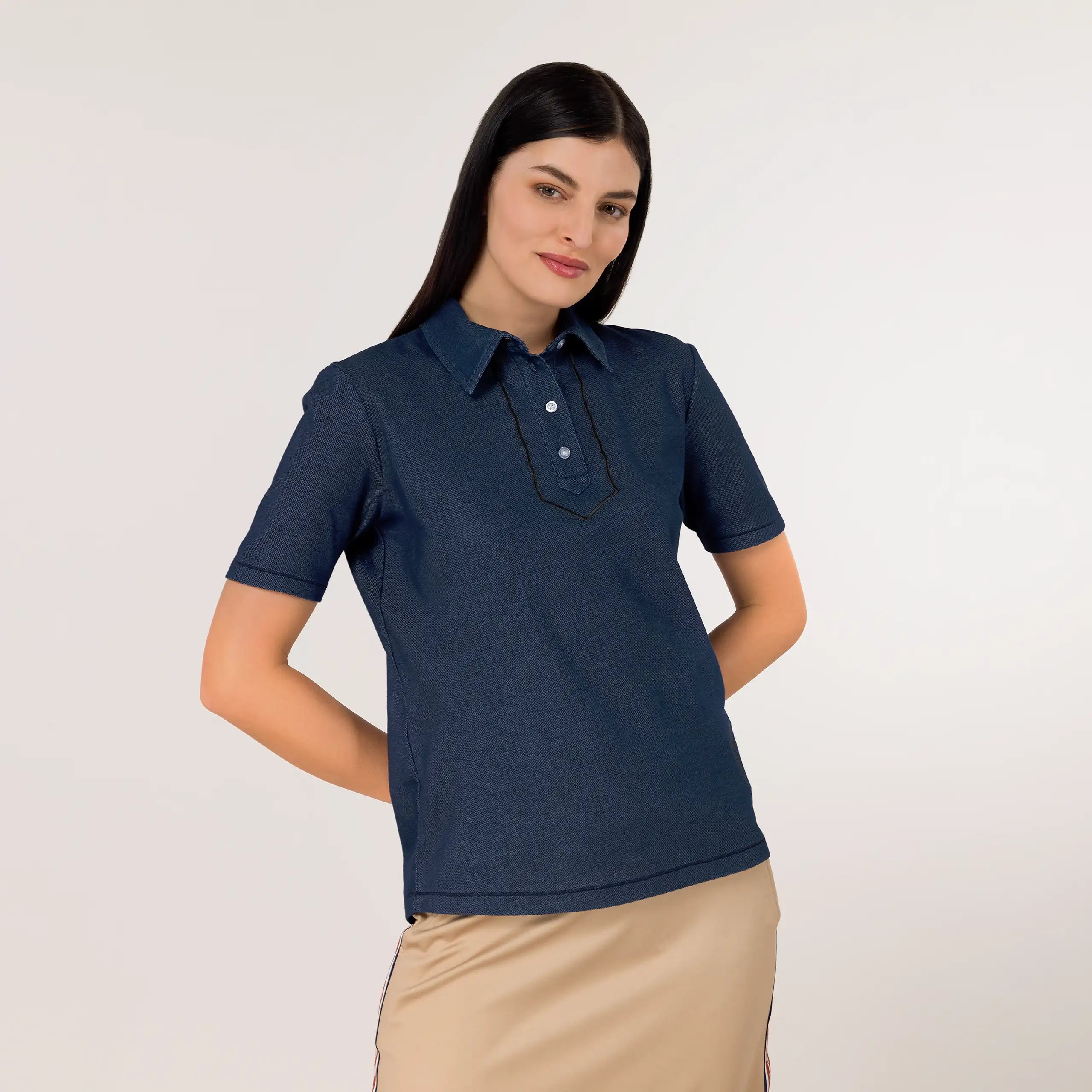 Polo Top - SEASONAL NAVY