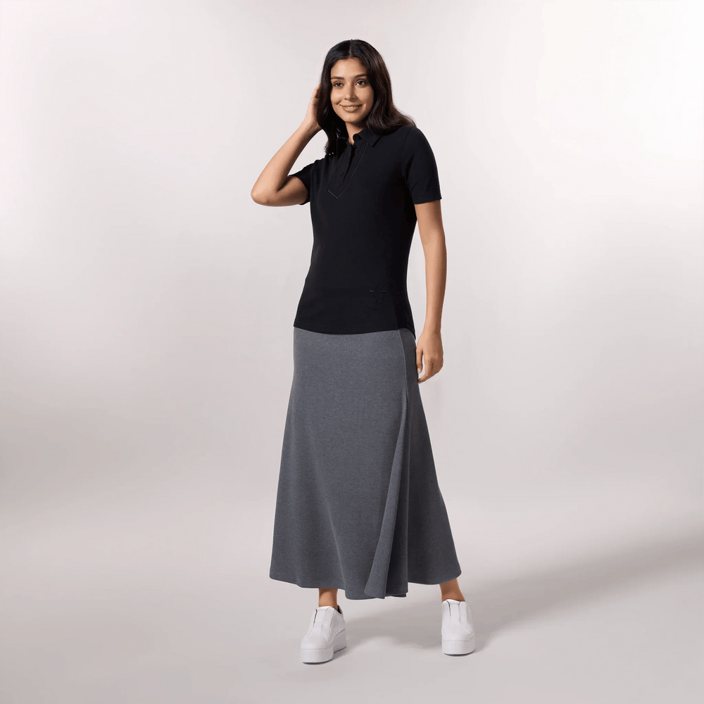 Polo Top - SEASONAL BLACK