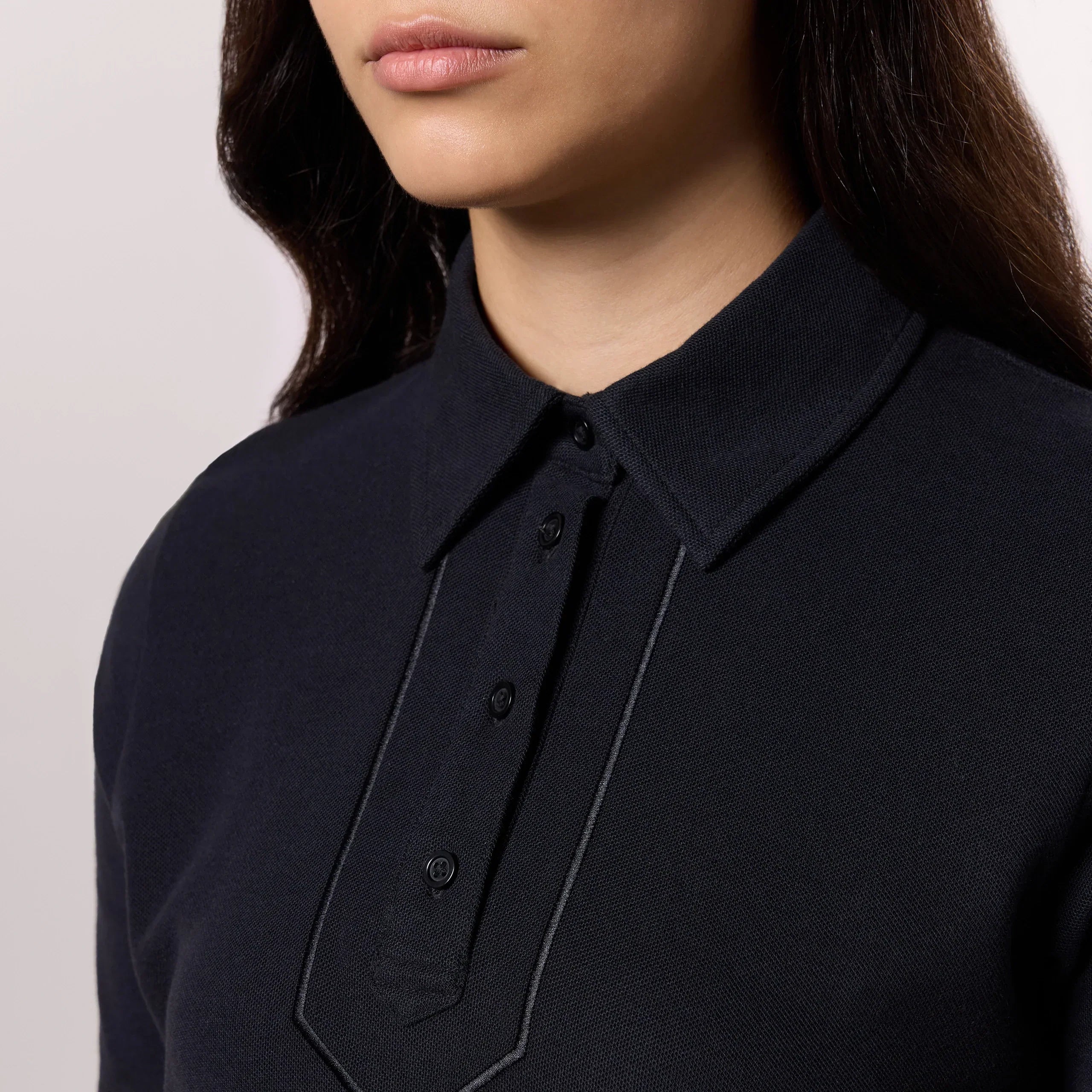 Polo Top - SEASONAL BLACK