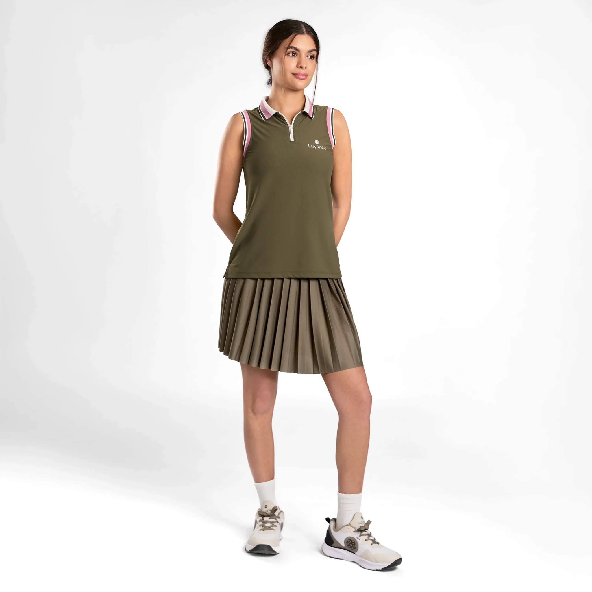 Tennis Polo Top - SEASONAL GREEN