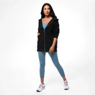 Zip Front Hoodie - SEASONAL BLACK