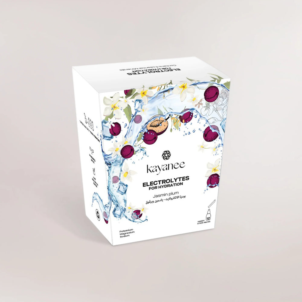 Electrolytes jasmine powder plum box - علبة بودرة إلكتروليت بنكهة الياسمين والبرقوق